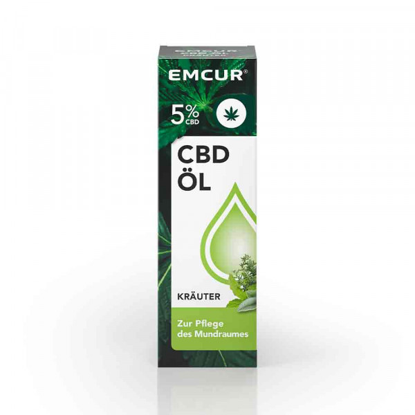 Emcur CBD Öl 5% (250mg) - 5ml Kräuter