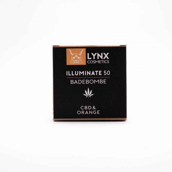 LYNX - CBD Badebombe Badekugel (100mg) CBD - 140g Orange & Grapefruit