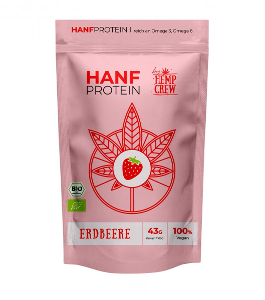 Bio Hanfprotein Erdbeere