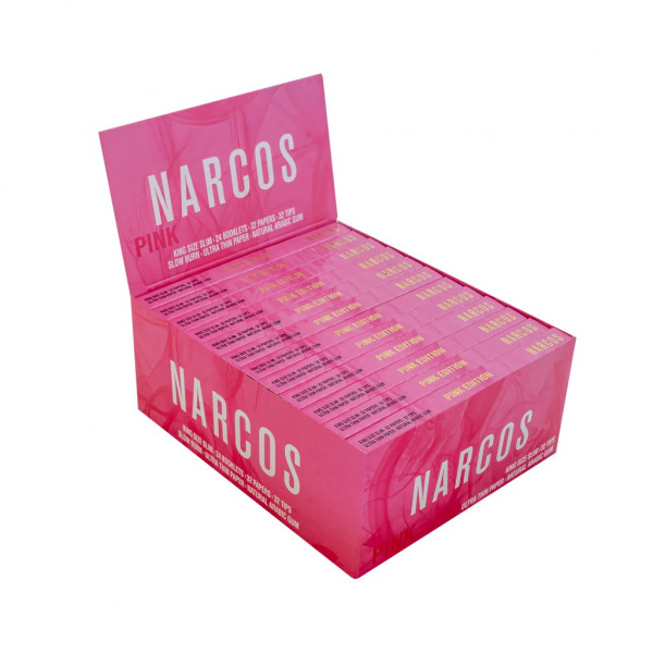 King Size Slim Display Pink + Tips