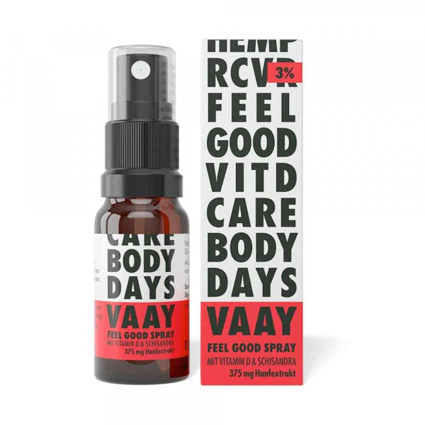 VAAY Feel Good Spray - Hanf Vitamin-D Öl CBD Spray (375mg) - 10ml