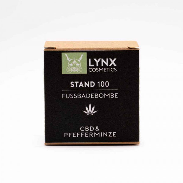 LYNX CBD Fußbadebombe - CBD Kosmetik (100mg) CBD - 90g