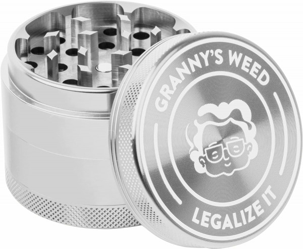 Premium Aluminium Grinder | 4-teilig | Silber