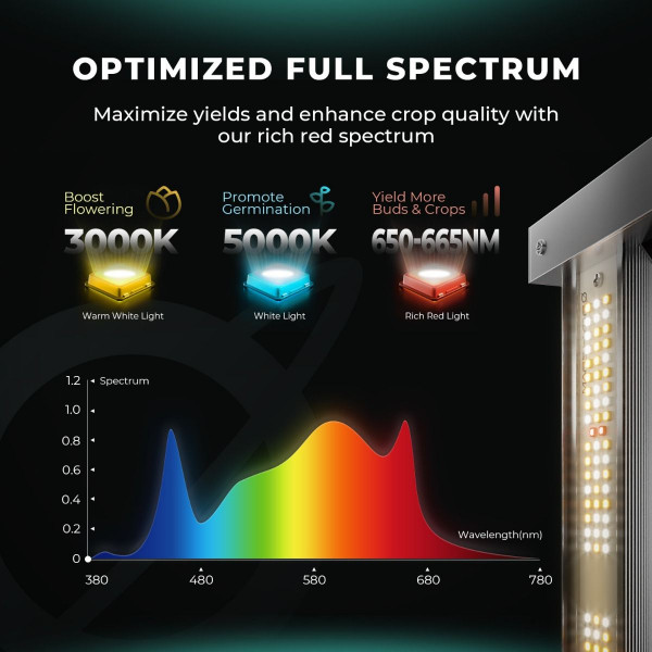 MARS HYDRO FC 3000 LED GROW LIGHT + 3'X3' FULL GROW TENT KITS