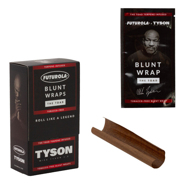 Tyson 2.0 Terpene-Infused Blunt Wraps (Tobacco Free) (25pcs in Display)