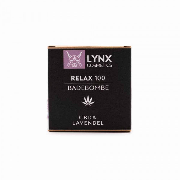 LYNX - CBD Badebombe Badekugel (100mg) CBD - 140g Lavendel