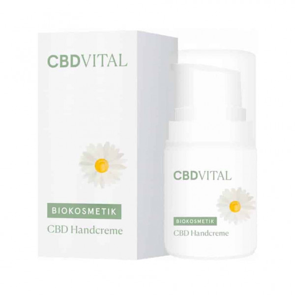 CBD VITAL - CBD Handcreme - CBD Creme mit 1% (100mg) CBD - 50ml