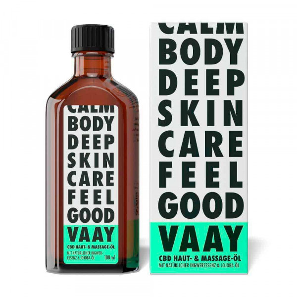 VAAY - CBD Haut- & Massageöl - CBD Kosmetik mit 2% (200mg) CBD - 100ml