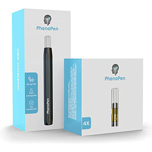 PhenoPen Inhalator mit über 75% Cannabinoid Konzentrat incl. 5 Kartuschen | ohne Nikotin