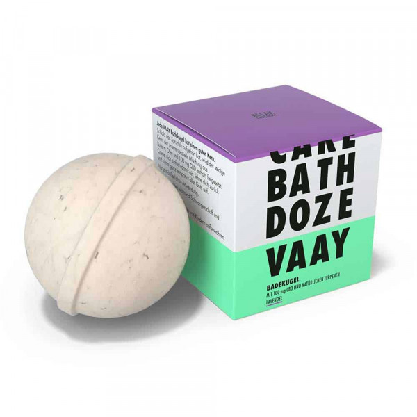 VAAY - CBD Badekugel - Badebombe - Relax Lavendel - CBD Kosmetik (100mg) -150g